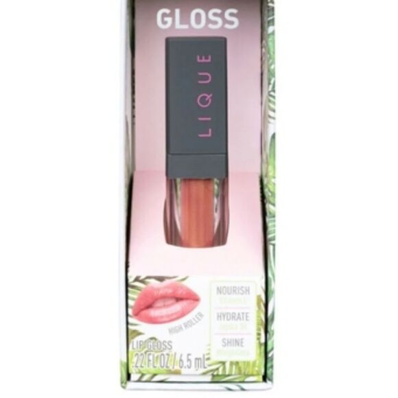 Lique Gloss in HIGH ROLLER Vegan Nourishing Lip Goss - Picture 2 of 11